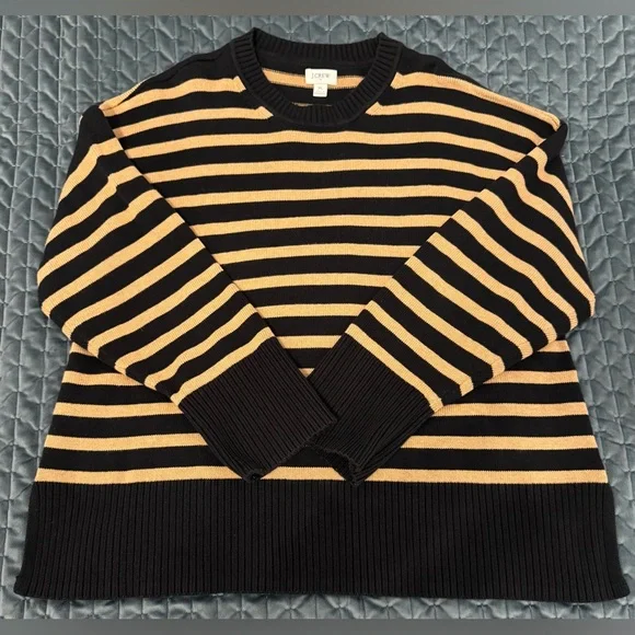 EUC J.Crew Factory Striped Sweater (XL) - Picture 3 of 8